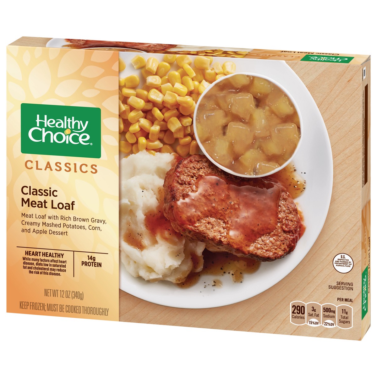 slide 2 of 9, Healthy Choice Classics Classic Meat Loaf 12 oz, 12 oz