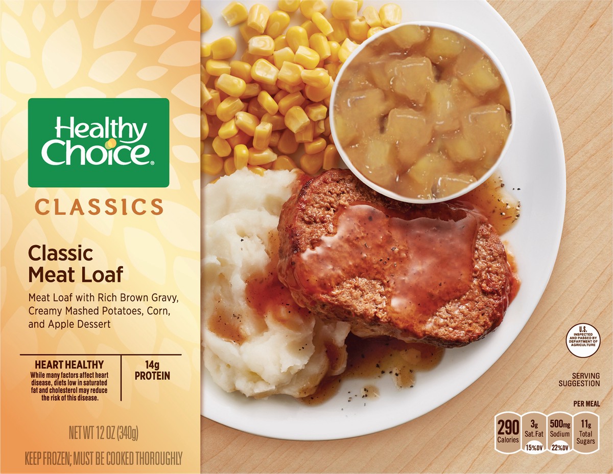 slide 3 of 9, Healthy Choice Classics Classic Meat Loaf 12 oz, 12 oz