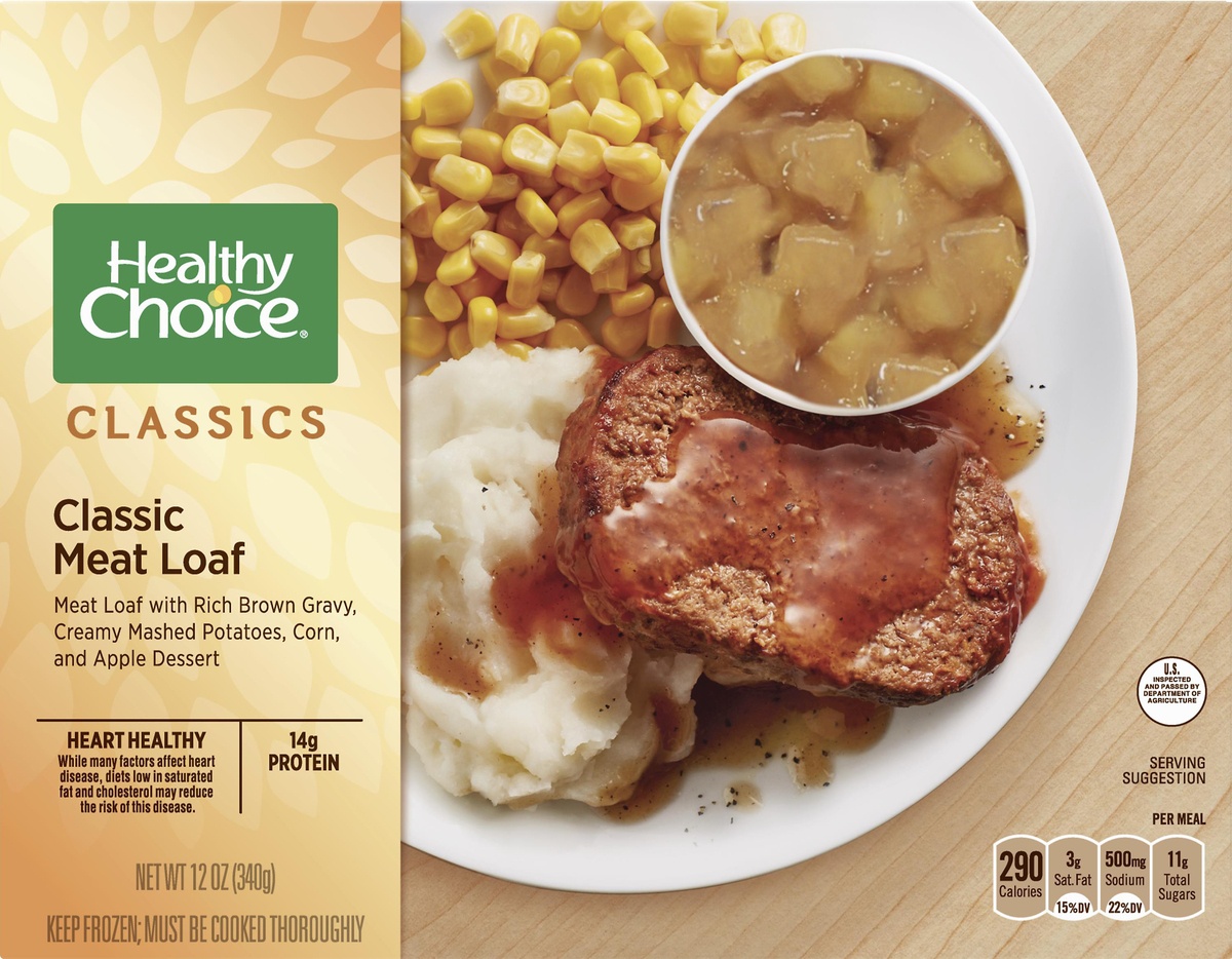 slide 7 of 8, Healthy Choice Classics Meat Loaf, 12 oz