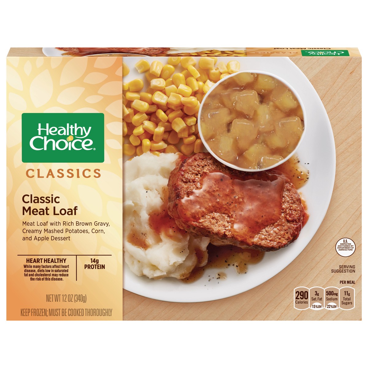 slide 1 of 9, Healthy Choice Classics Classic Meat Loaf 12 oz, 12 oz