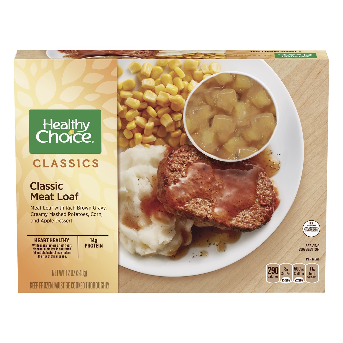 slide 1 of 8, Healthy Choice Classics Meat Loaf, 12 oz