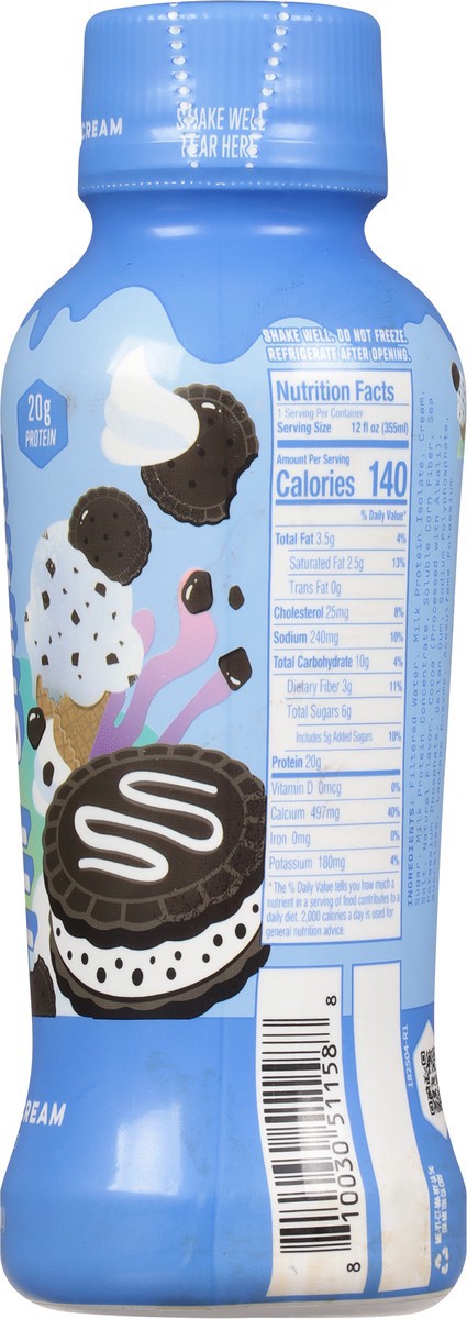 slide 12 of 13, Alani Nu Protein Shake Cookies & Cream 12oz, 12 fl oz