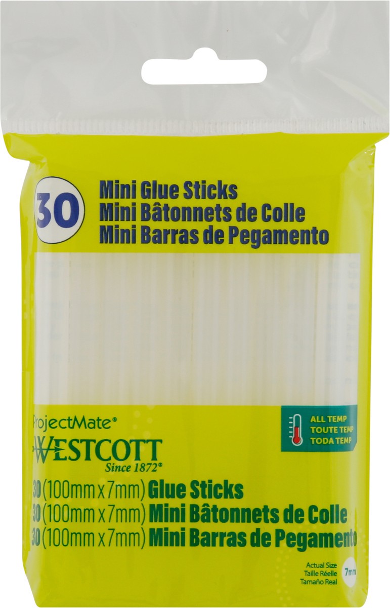 slide 2 of 11, Westcott ProjectMate Mini Glue Sticks 30 ea, 30 ct
