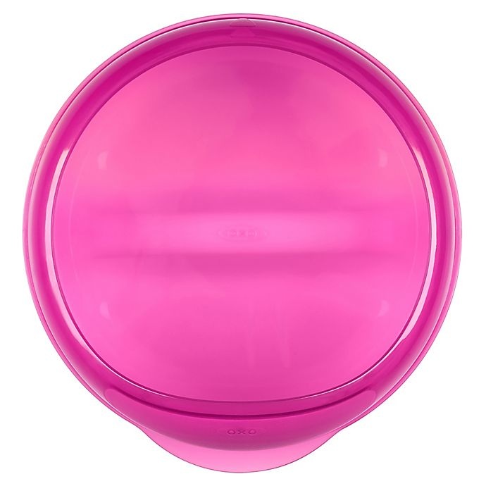 slide 5 of 5, OXO Tot Divided Dish with Removable Ring - Pink, 1 ct