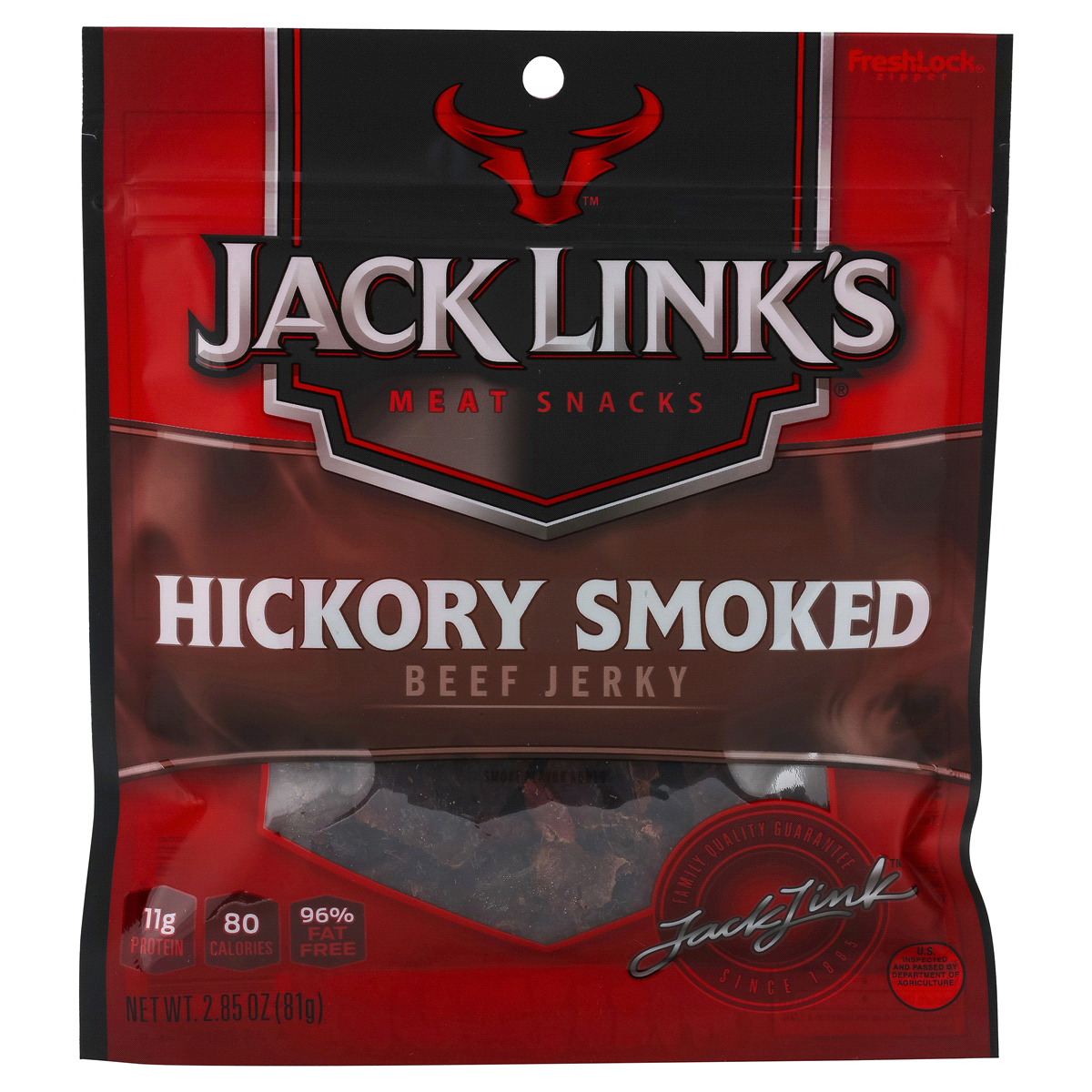 slide 1 of 2, Jack Link's Original Hickory Smoked Beef Jerky, 2.85 oz