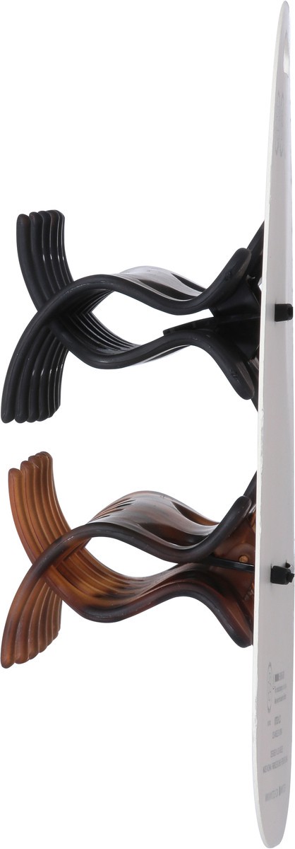 slide 9 of 9, Kitsch Black & Tort Recycled Plastic Claw Clips Large 2 ea, 2 ct