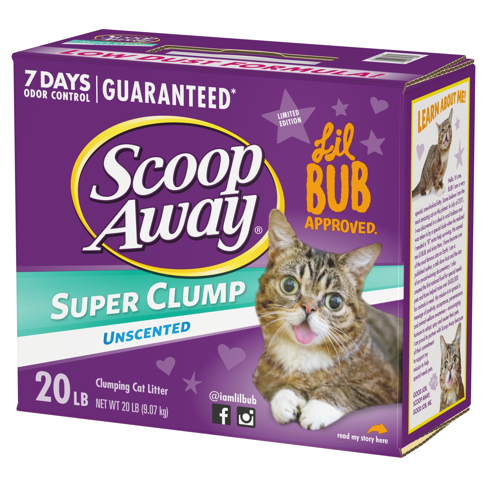 slide 1 of 1, Scoop Away Super Clump Unscented Cat Litter, 20 lb