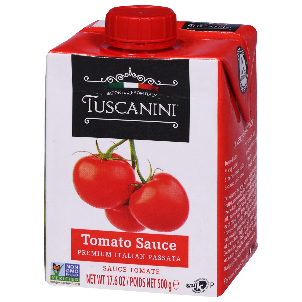 slide 2 of 9, Tuscanini Tomato Sauce In Box, 17.6 oz