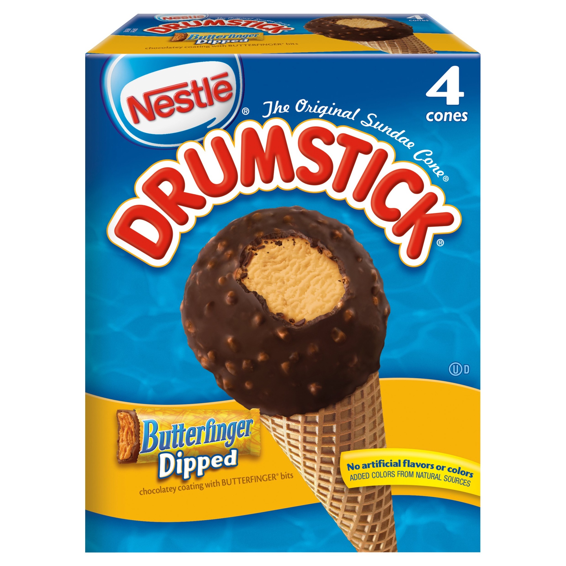 slide 1 of 6, Nestlé Nestle Butterfinger Drumsticks, 4 ct