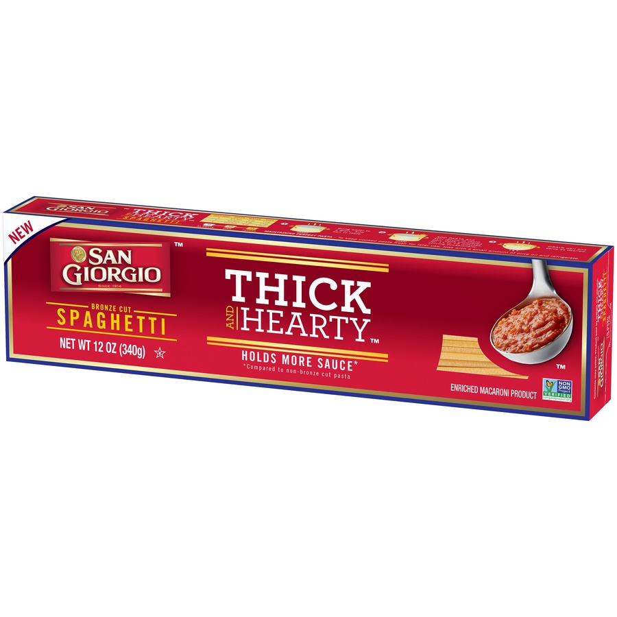 slide 6 of 8, San Giorgio Thick And Hearty Spaghetti, 12 oz