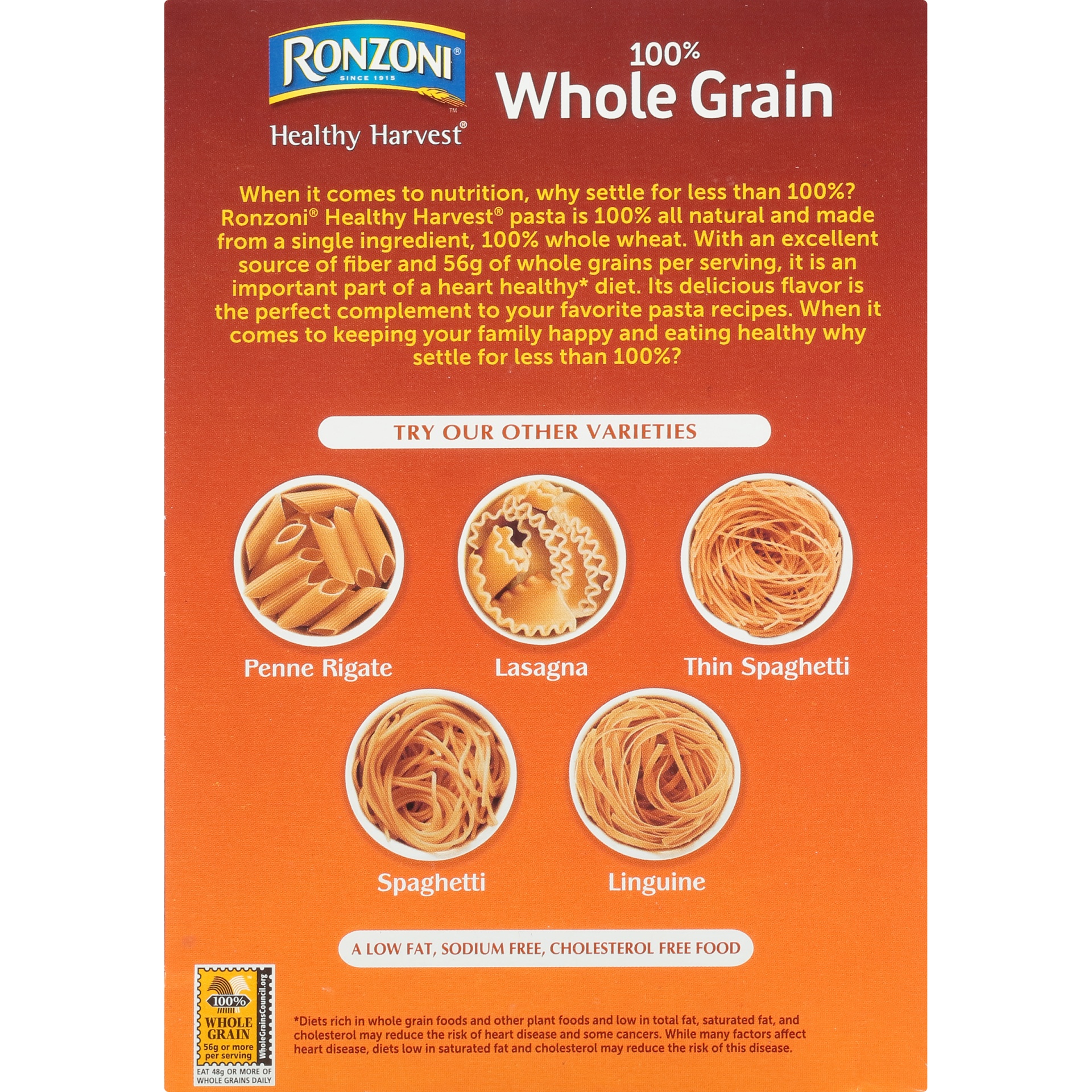 slide 8 of 8, Ronzoni Healthy Harvest Whole Grain Rotini, 16 oz