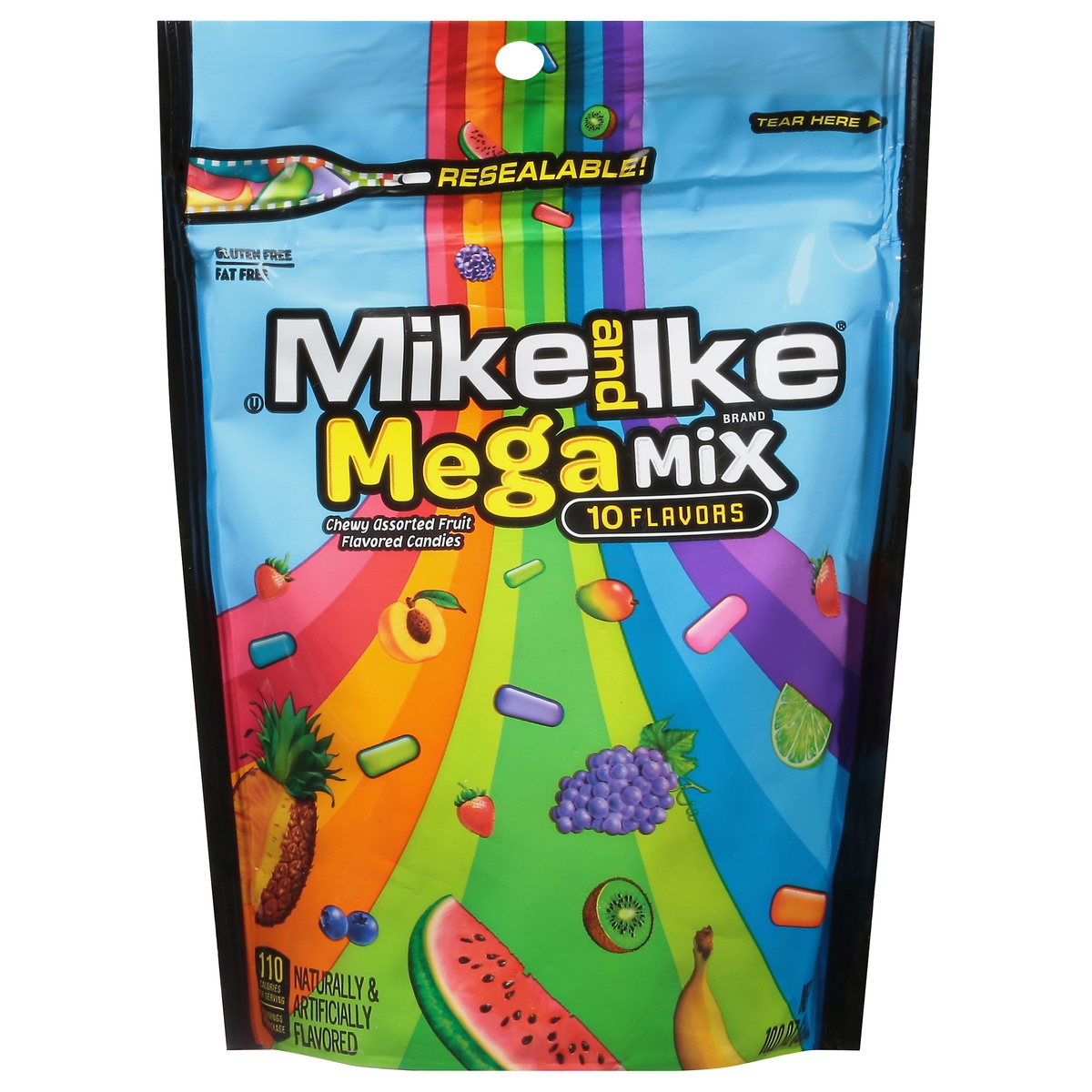 slide 1 of 1, MIKE AND IKE Megamix Chewy and Gummy Candy, 10 oz