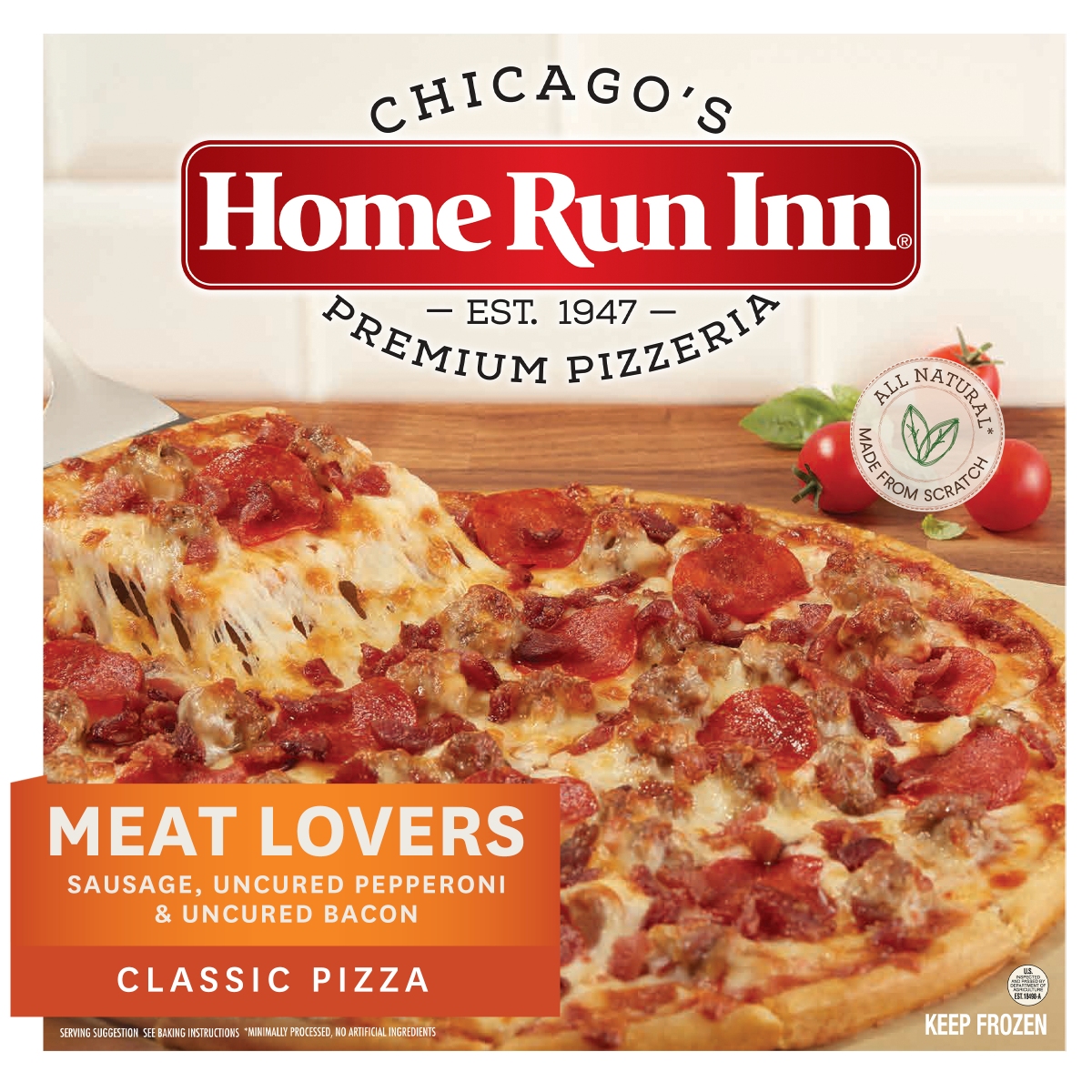 slide 1 of 9, Home Run Inn Signature Meat Lovers Pizza, 32 oz