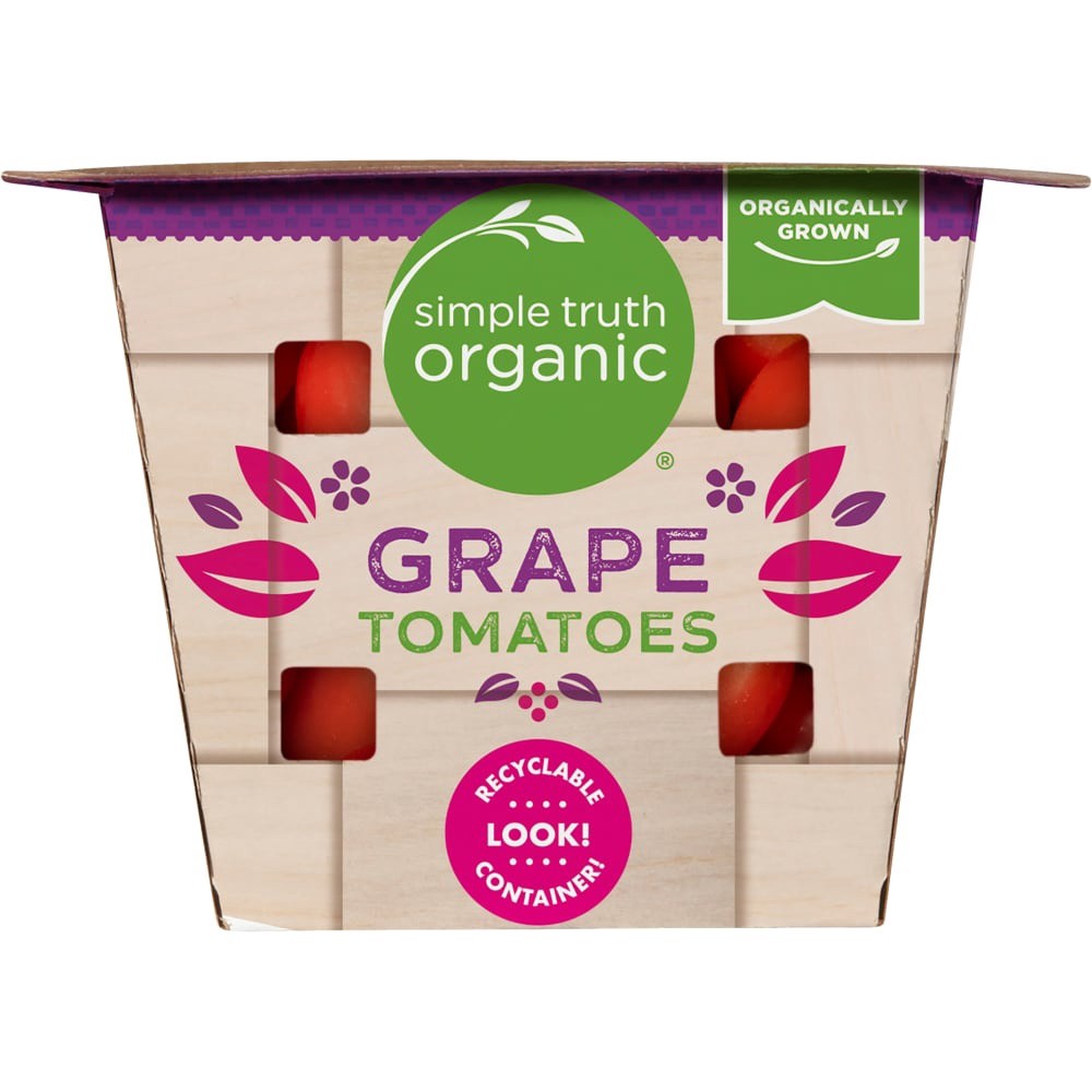slide 3 of 3, Simple Truth Organic Grape Tomatoes, 1 oz