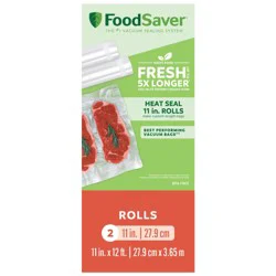 FoodSaver Heat Seal Vacuum Rolls, 2 pk