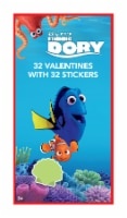 slide 1 of 1, Paper Magic Disney Pixar Finding Dory Valentines With Stickers - 32 Piece, 32 pc