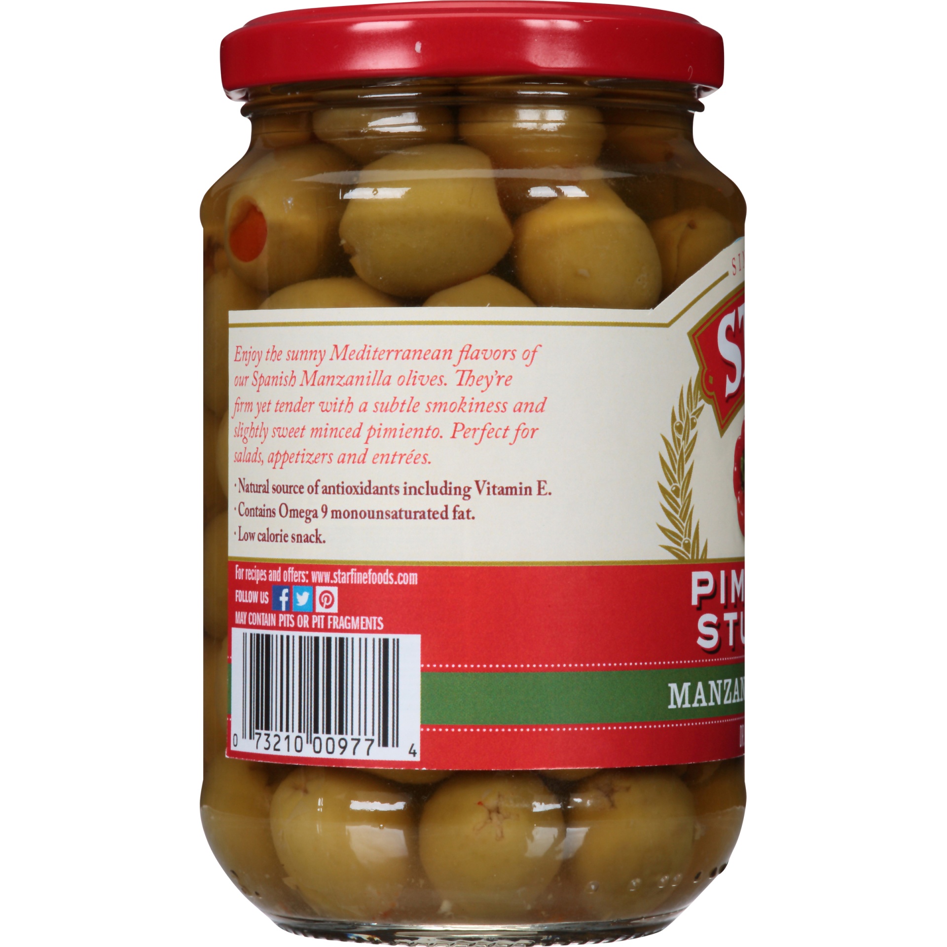 slide 2 of 6, STAR Pimiento Stuffed Manzanilla Olives, 7 oz