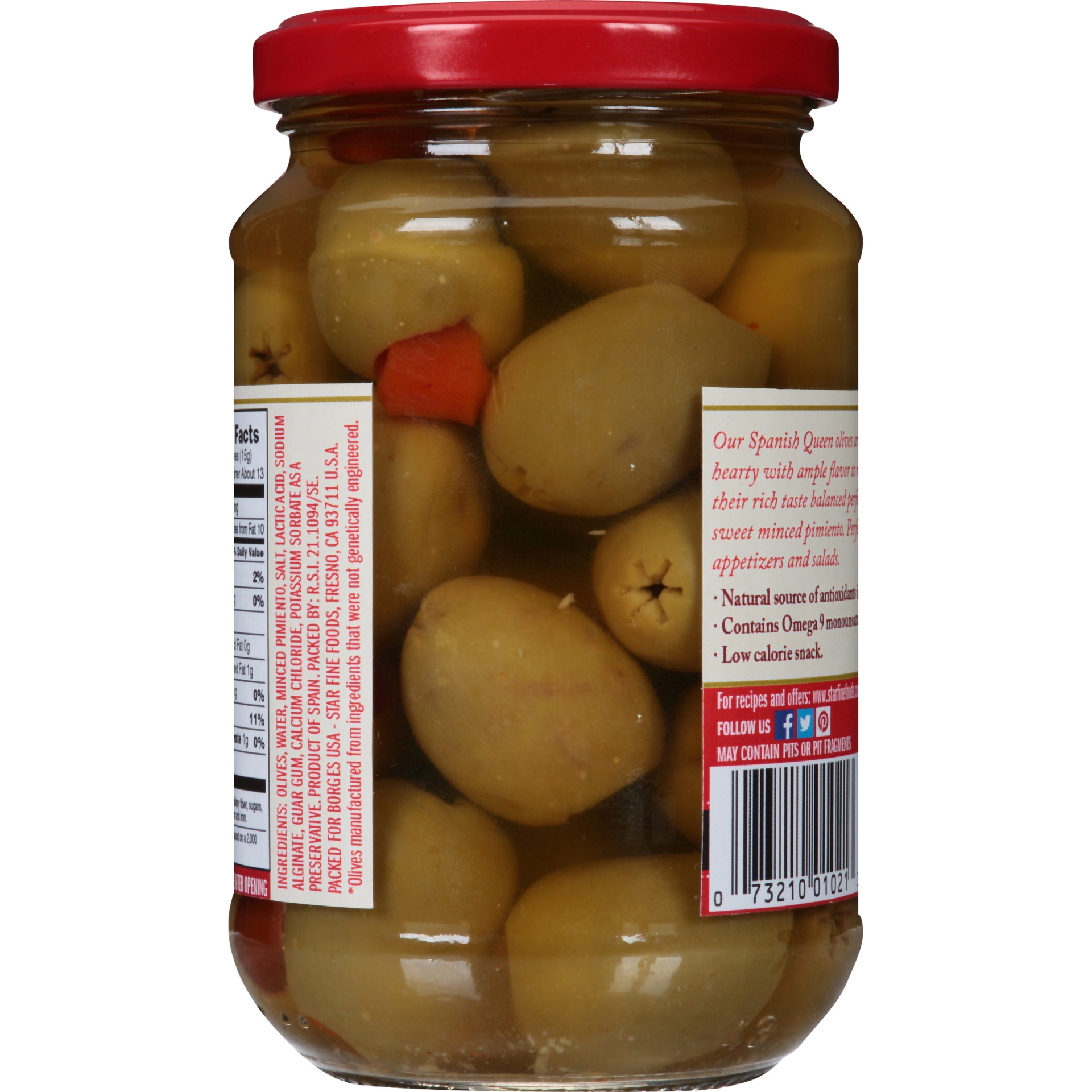 slide 4 of 6, STAR Pimiento Stuffed Queen Olives, 7 oz