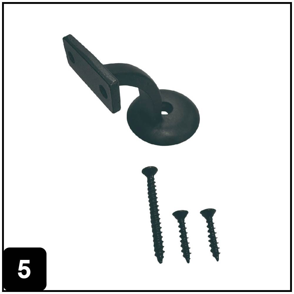slide 5 of 6, RELIABILT 2.125-in x 3-in Oil Rubbed Bronze Painted Zinc alloy Interior Handrail bracket, 1 ct