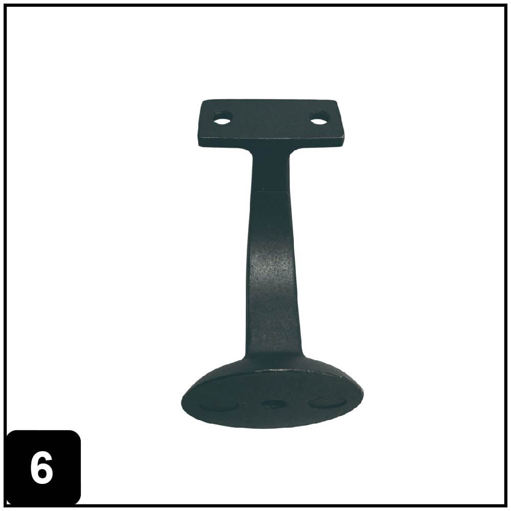 slide 6 of 6, RELIABILT 2.125-in x 3-in Oil Rubbed Bronze Painted Zinc alloy Interior Handrail bracket, 1 ct