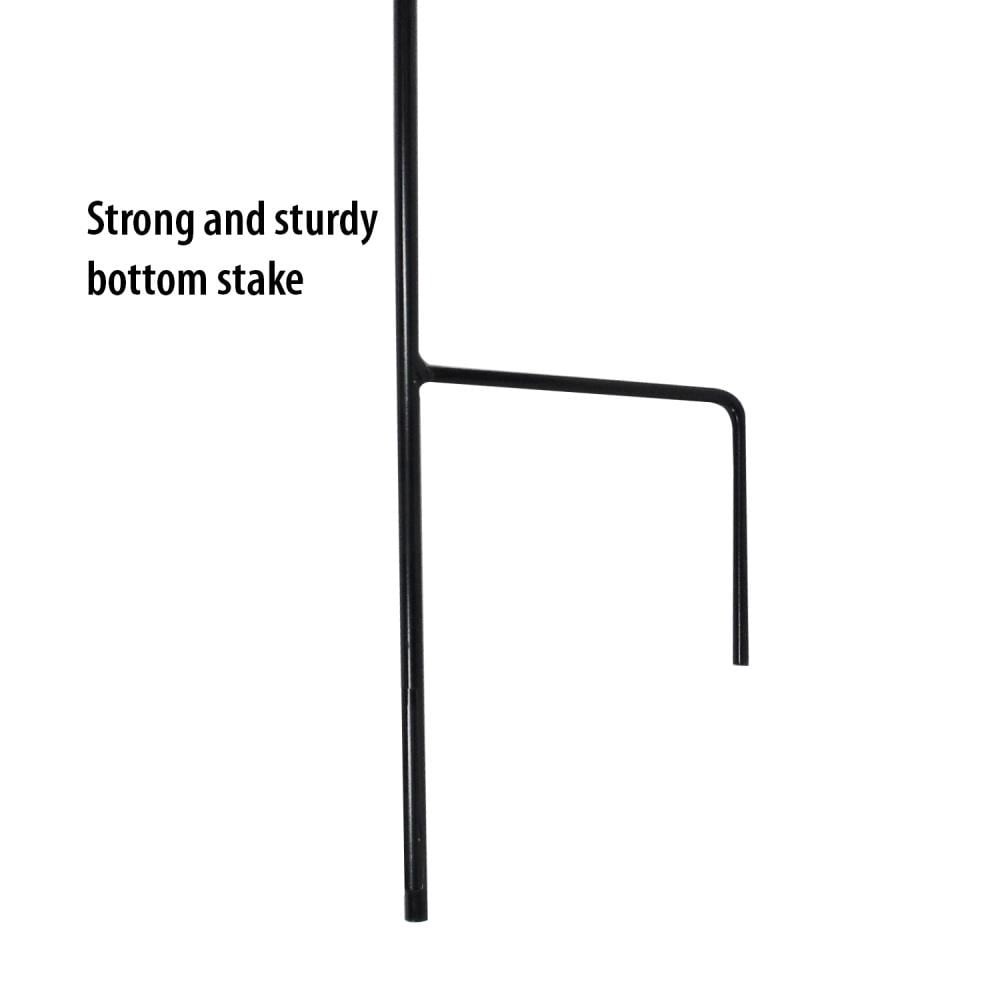 slide 5 of 5, Style Selections 84-in Black powder coated Metal Scroll Shepherd's hook, 1 ct