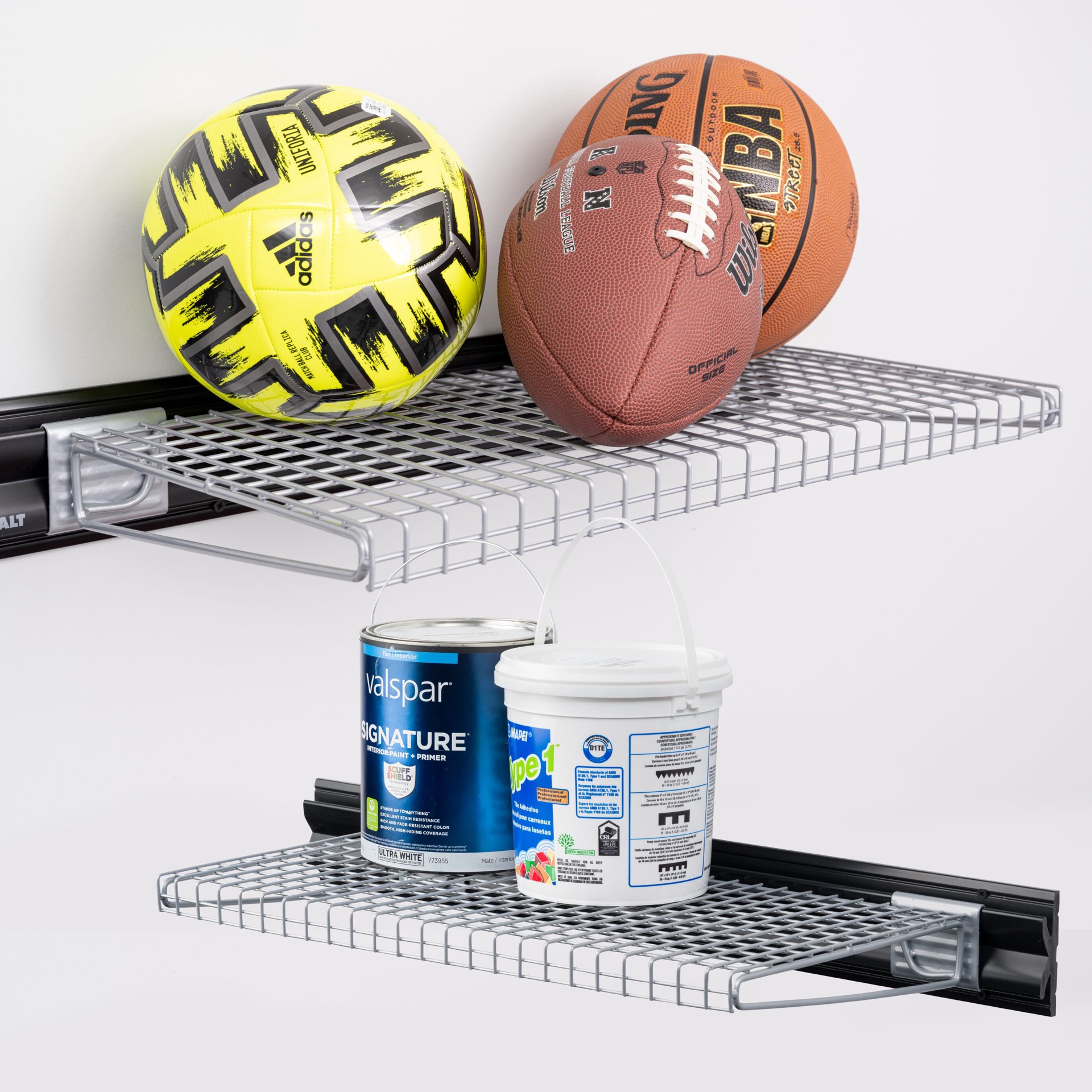 slide 6 of 6, Kobalt K-Rail 24-in Gray Steel Multipurpose Shelf, 1 ct