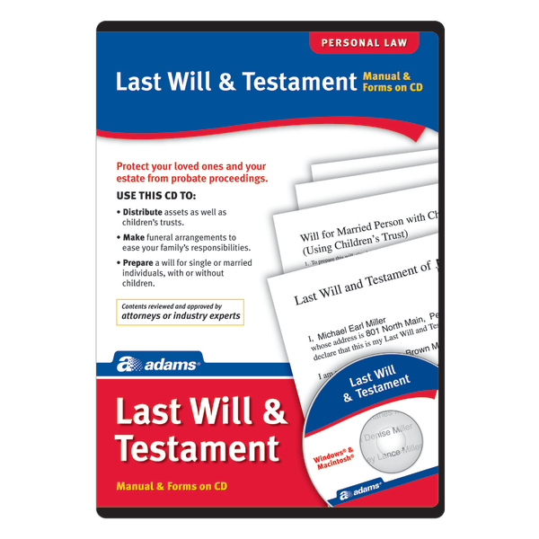 slide 1 of 2, Adams Last Will And Testament, For Pc And Apple Mac, Traditional Disc, 1 ct