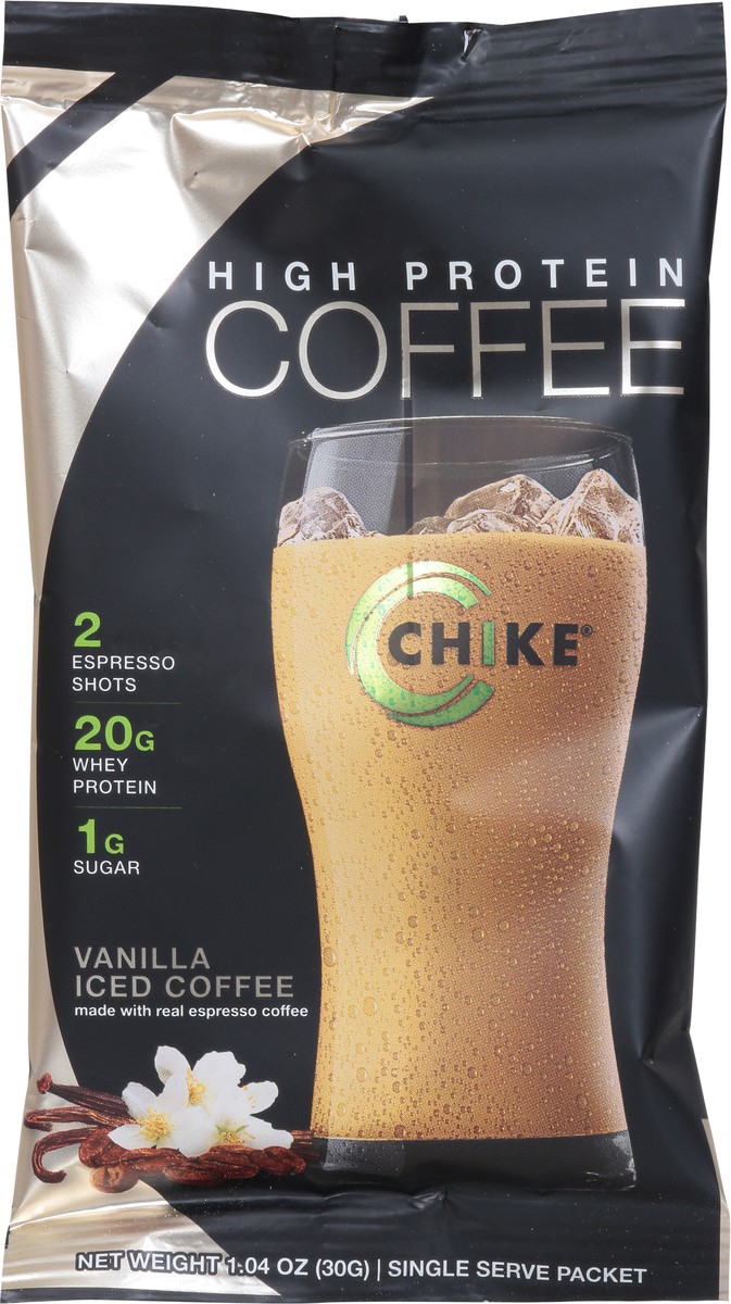 slide 9 of 11, Chike Vanilla High Protein Iced Coffee Packet - Each, 1 ct