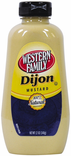 slide 1 of 1, Western Family Dijon Mustard Squeeze, 12 oz