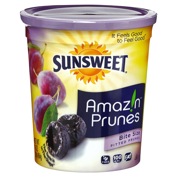 slide 1 of 1, Sunsweet Bite Size Petite Pitted Prunes, 18 oz