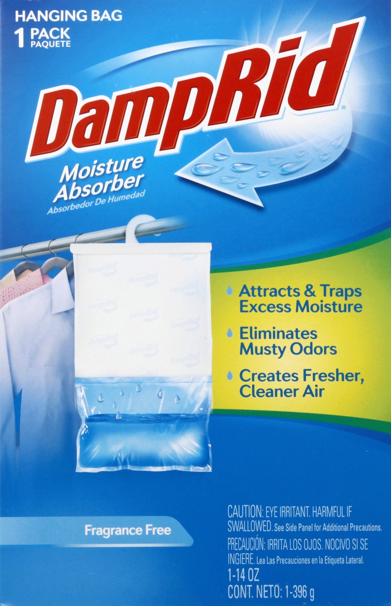 slide 2 of 11, DampRid Hanging Bag 1 Pack Fragrance Free Moisture Absorber 1 ea, 1 ea