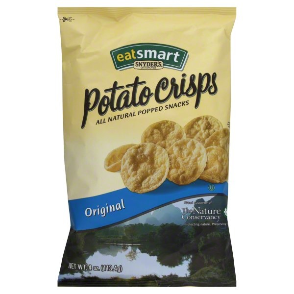 slide 1 of 1, Eat Smart Orig Potato Crisps, 1 oz
