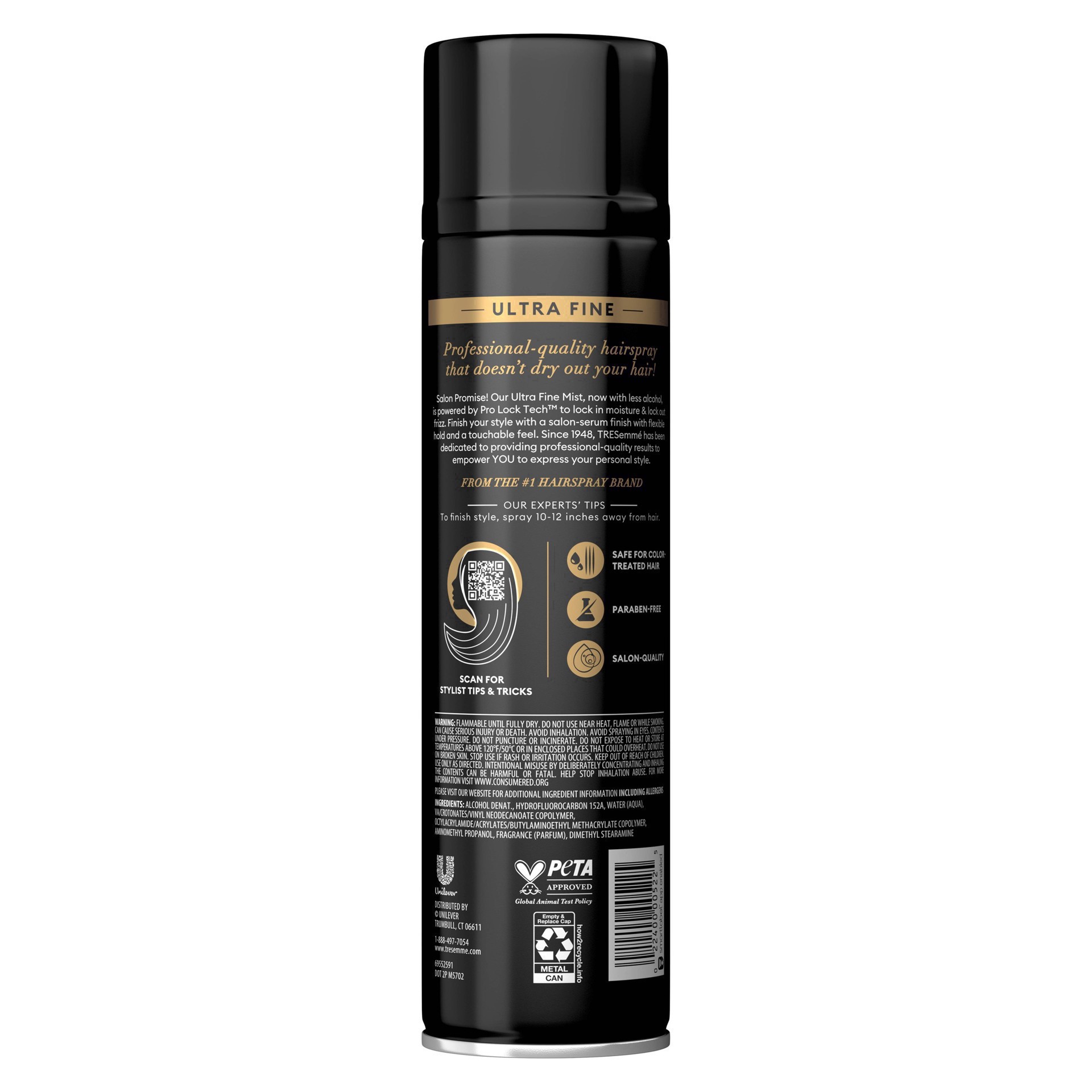 slide 34 of 62, TRESemmé Tres Two Ultra Fine Mist Aerosol Hairspray, 11 oz
