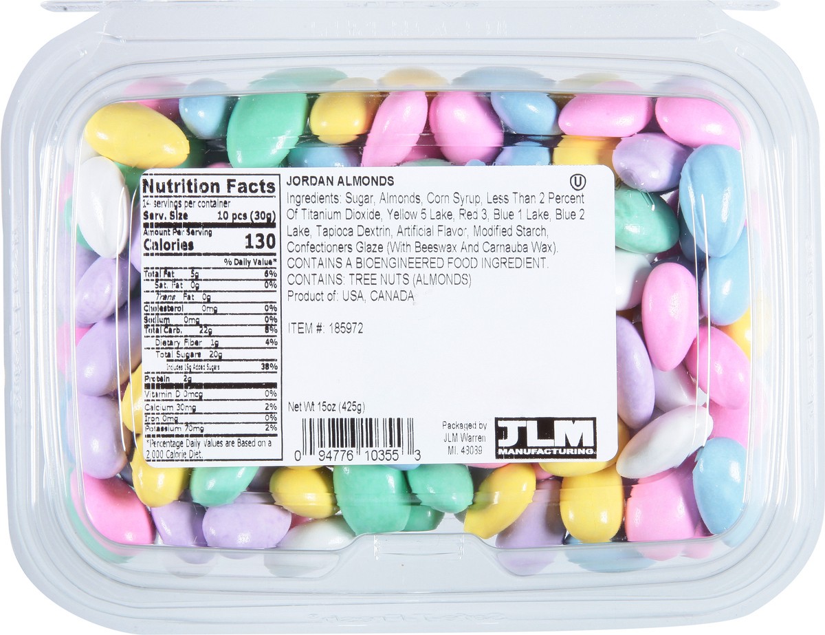 slide 6 of 12, JLM Manufacturing Jordan Almonds 15 oz, 15 oz