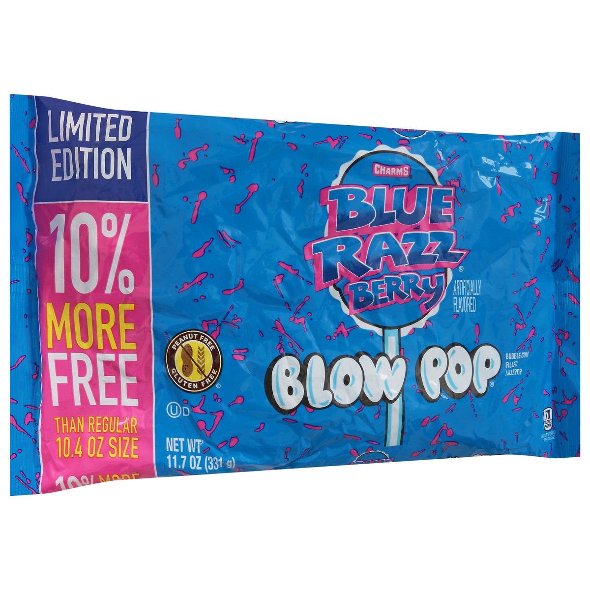 slide 2 of 13, Charms Blue Razz Berry Blow Pop 11.7 oz, 11.7 oz
