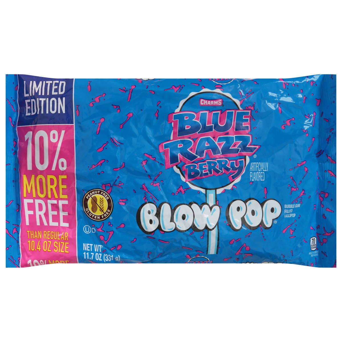 slide 8 of 13, Charms Blue Razz Berry Blow Pop 11.7 oz, 11.7 oz
