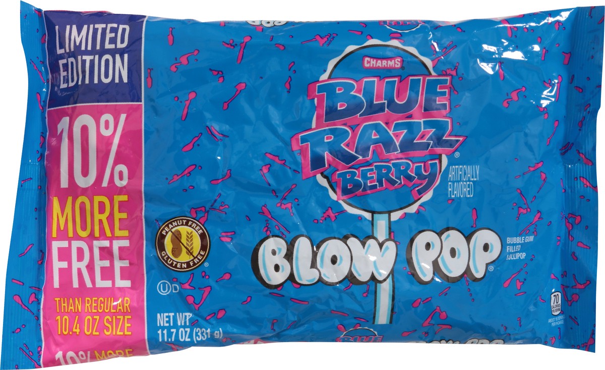 slide 9 of 13, Charms Blue Razz Berry Blow Pop 11.7 oz, 11.7 oz