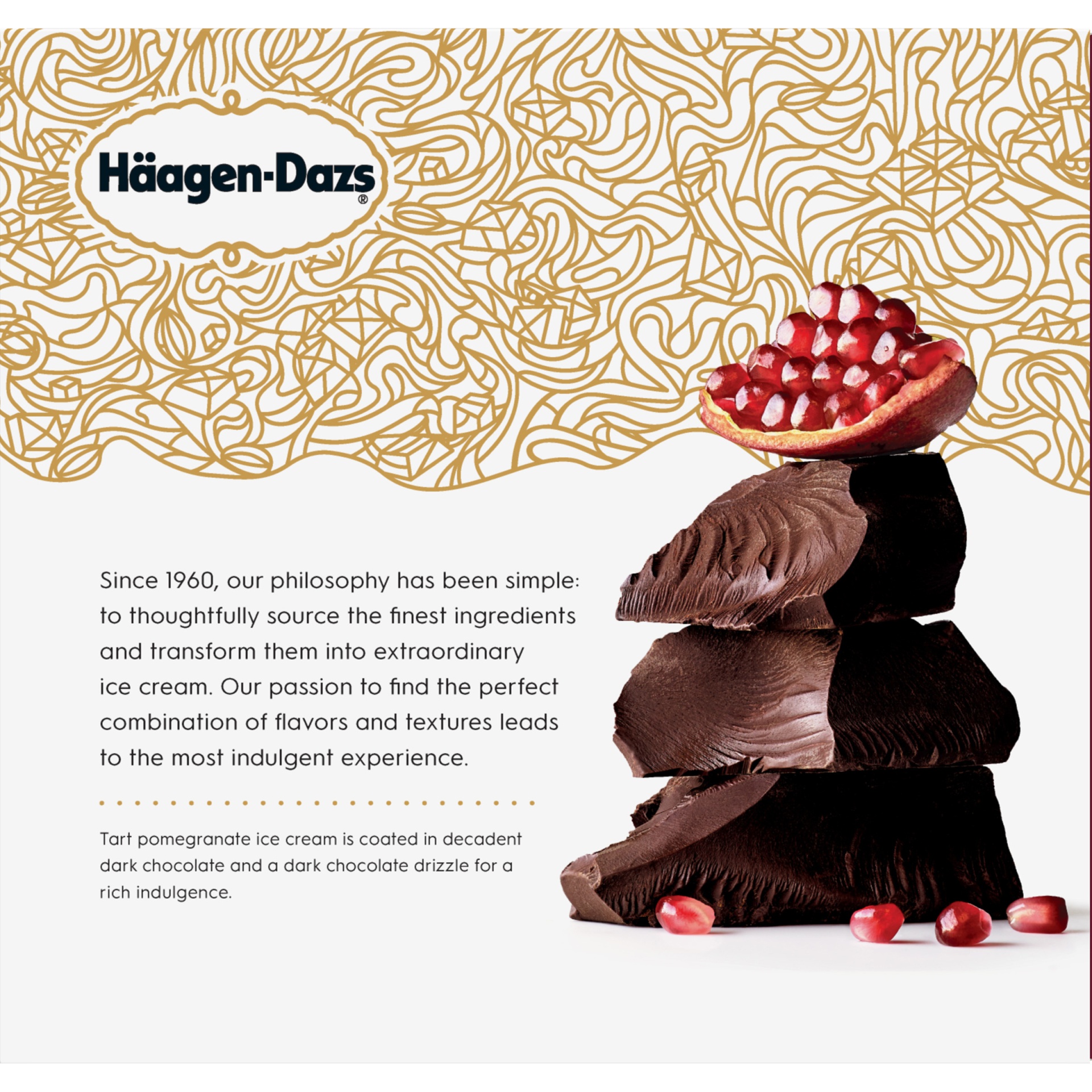 slide 4 of 6, Häagen-Dazs Pomegranate Dark Chocolate Ice Cream Bars, 3 ct