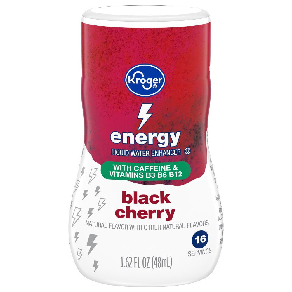 slide 2 of 2, Kroger Energy Black Cherry Liquid Water Enhancer - 1.62 fl oz, 1.62 fl oz