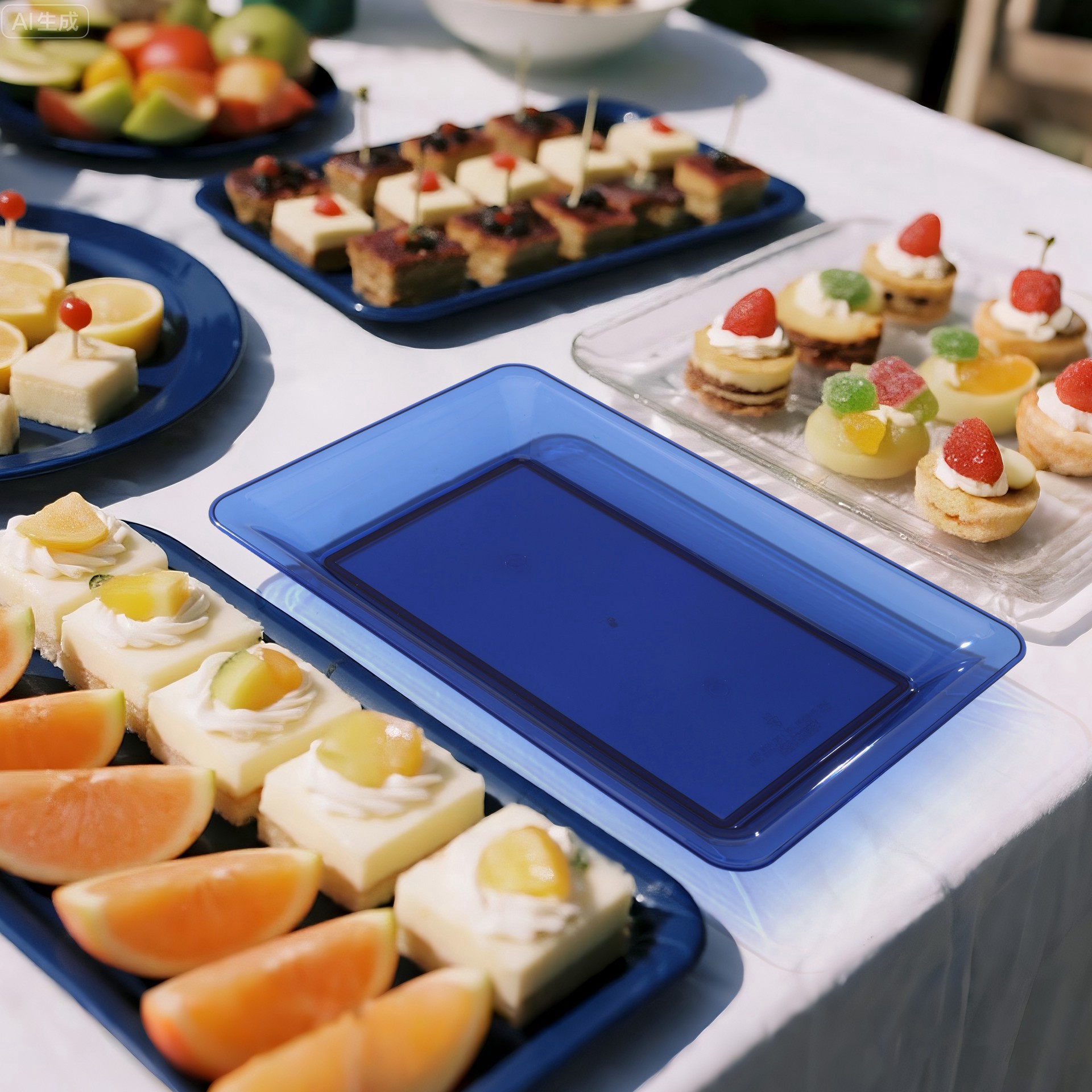 slide 2 of 3, 14.5 in x 9.5 in Plastic Tray by Celebrate It, 14.5 in x 9.5 in