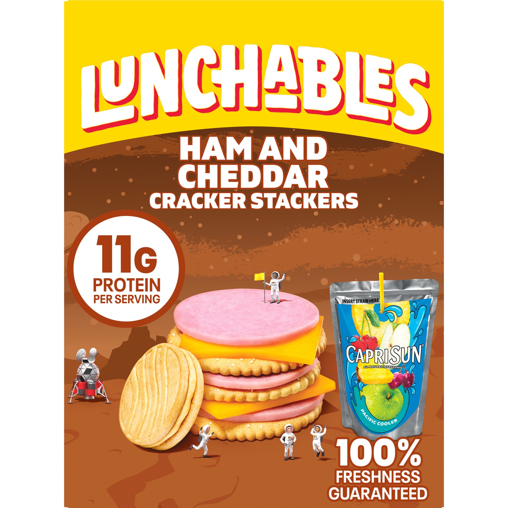 Lunchables Oscar Mayer Lunchables Ham & Cheddar Cracker Stackers with ...