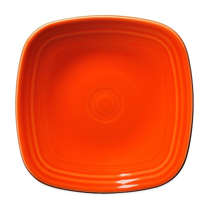 slide 1 of 2, Fiesta Square Salad Plate - Poppy, 1 ct