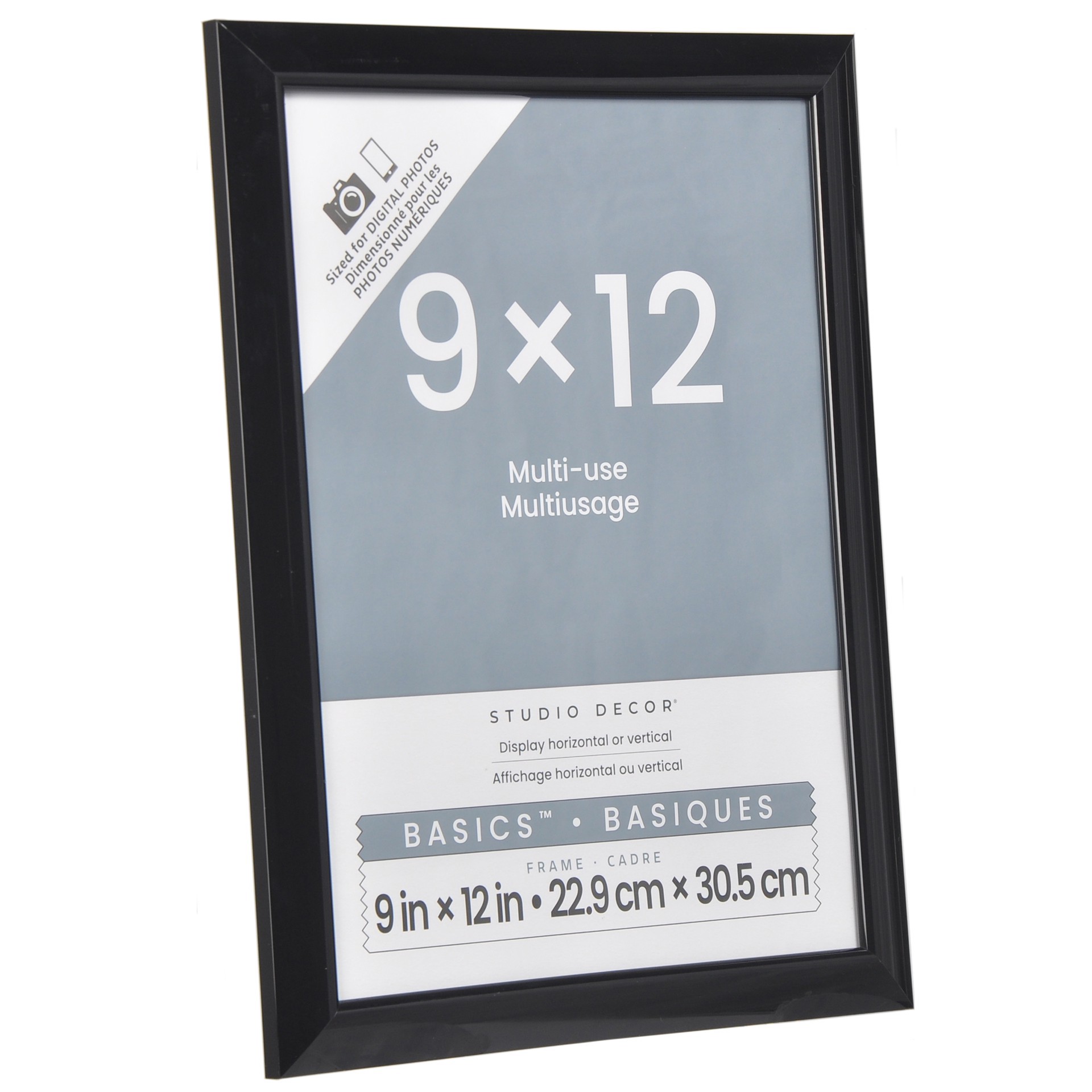slide 3 of 5, Black Multi-Use Frame By Studio Decor, 9 in x 12 in