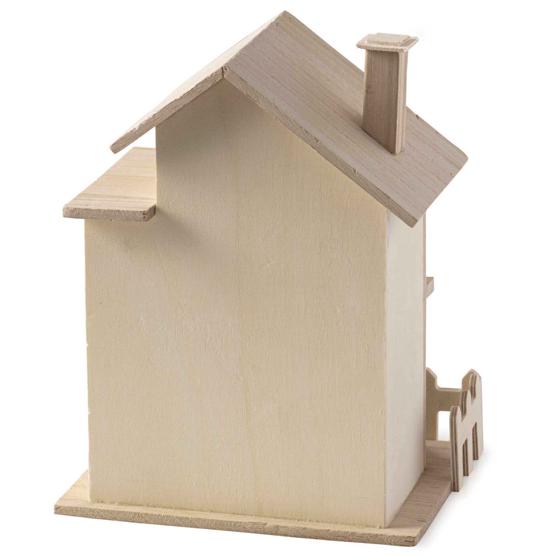 slide 2 of 3, 8.5" Two Story Cottage Birdhouse By Make Market, 6.89 in x 8.66 in x 5.31 in