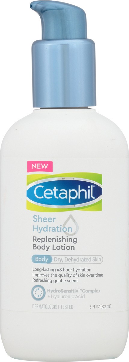 slide 1 of 12, Cetaphil Sheer Hydration Replenishing Body Lotion 8 fl oz, 8 fl oz