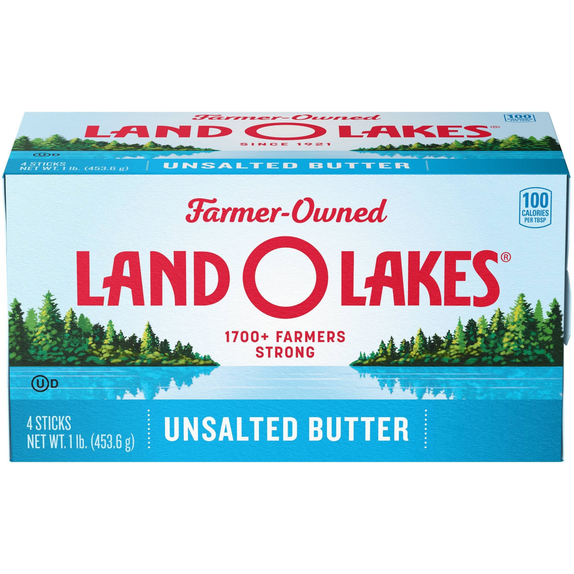 slide 1 of 6, Land O'Lakes Unsalted Butter Quarters, 1 lb