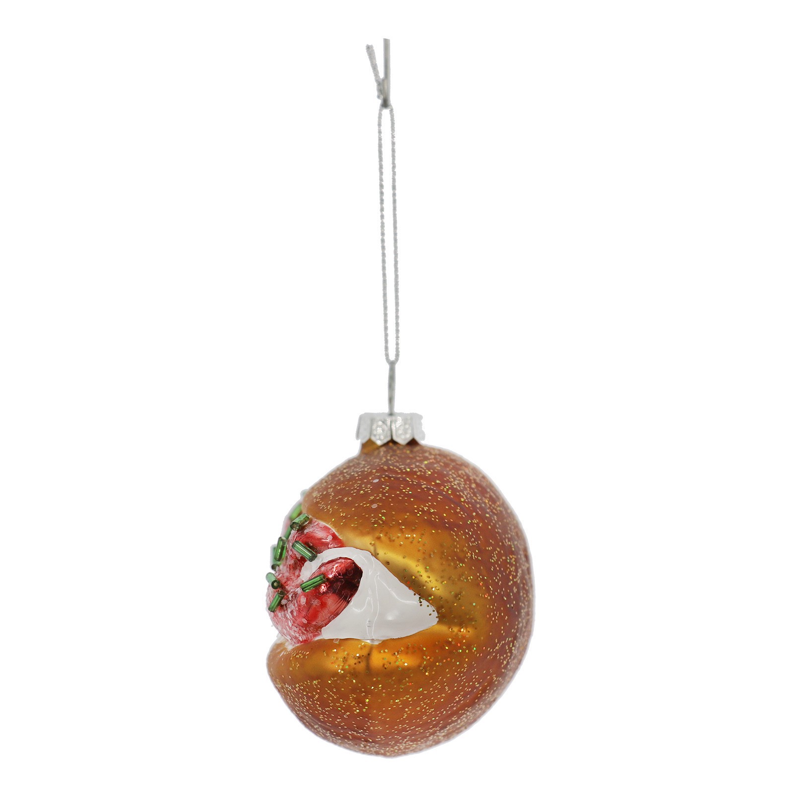 slide 2 of 4, 4.5" Lobster Roll Glass Ornament By Ashland, 4.5 in