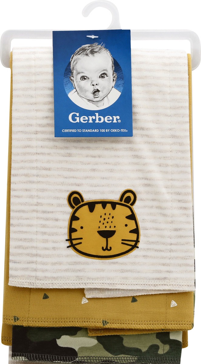 slide 1 of 10, Gerber Burp Cloths 3 ea, 3 ct