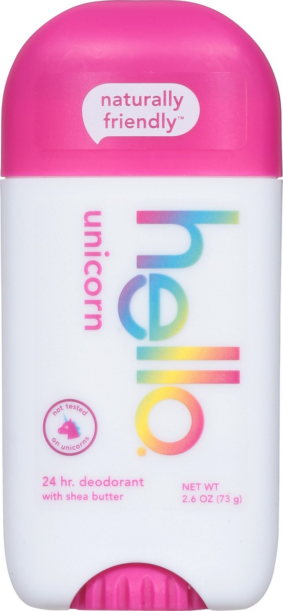 slide 4 of 9, hello Unicorn Tween Deodorant, 24 Hour Odor Protection, No Aluminum + No Baking Soda, Vegan & Parabens Free, 2.6 oz