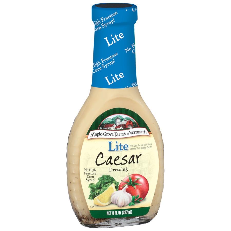 slide 3 of 3, Maple Grove Farms of Vermont Lite Dressing Caesar, 8 oz